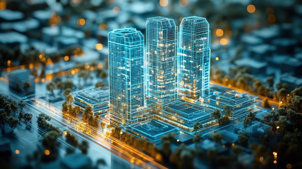 Holografisches Stadtmodell mit Datenströmen — Predictive Analytics und Prognosen